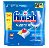 kapsułki do zmywarki finish quantum all in one lemon 100szt