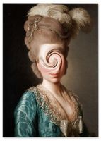 Obraz na płótnie pop art twister portret 70x100 cm