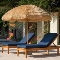DUŻY PARASOL OGRODOWY PLAŻOWY HAWAJSKI 160 CM NA BALKON TARAS OGRÓD XXL