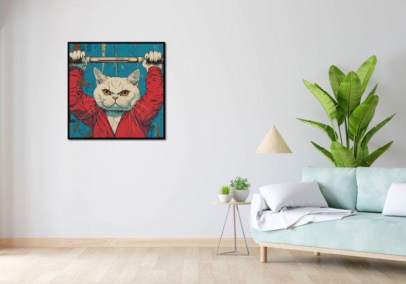 Plakat 80x80cm Mistrz Ciężarów zdjęcie 4