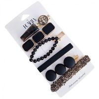 zestaw 6 sztuk zdobionych eleganckich spinek do włosów sp255cz