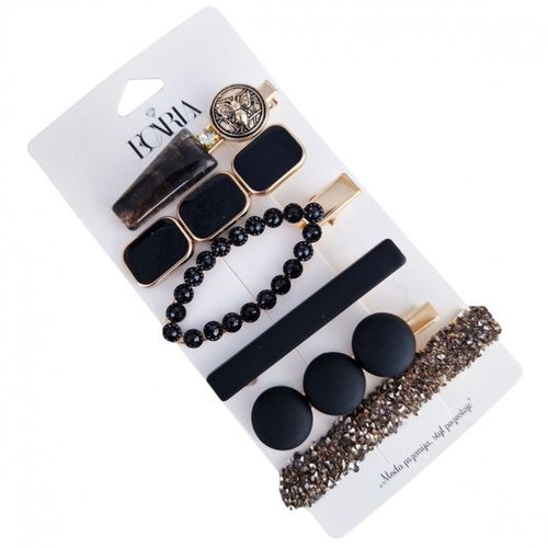 zestaw 6 sztuk zdobionych eleganckich spinek do włosów sp255cz na Arena.pl