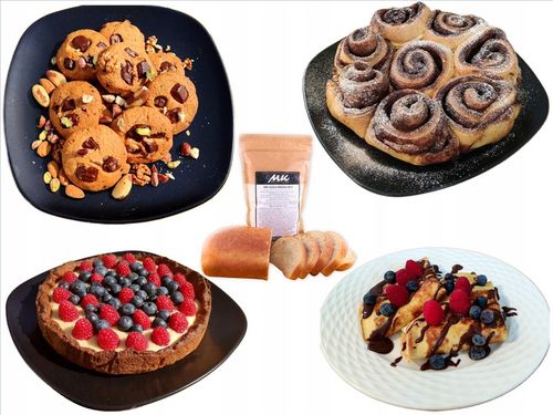 KETO CHLEB Mieszanka chlebowa wysokobiałkowa MK GOLD BREAD MIX 600g na Arena.pl