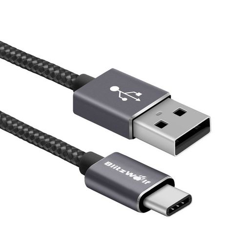 Kabel Usb Typu C Blitzwolf Bw-Tc1 1M Czarny na Arena.pl