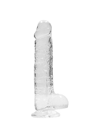 8"" / 20 Cm Realistic Dildo With Balls - Transparent na Arena.pl