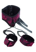 kajdanki-scandal posture collar with cuffs