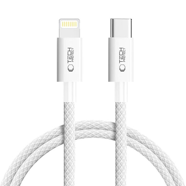 TECH-PROTECT ULTRABOOST LITE LIGHTNING CABLE PD27W/3A 100CM COOL GREY zdjęcie 1