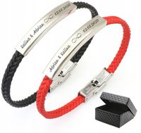 Bransoletki dla PARY z GRAWEREM stal SZLACHETNA