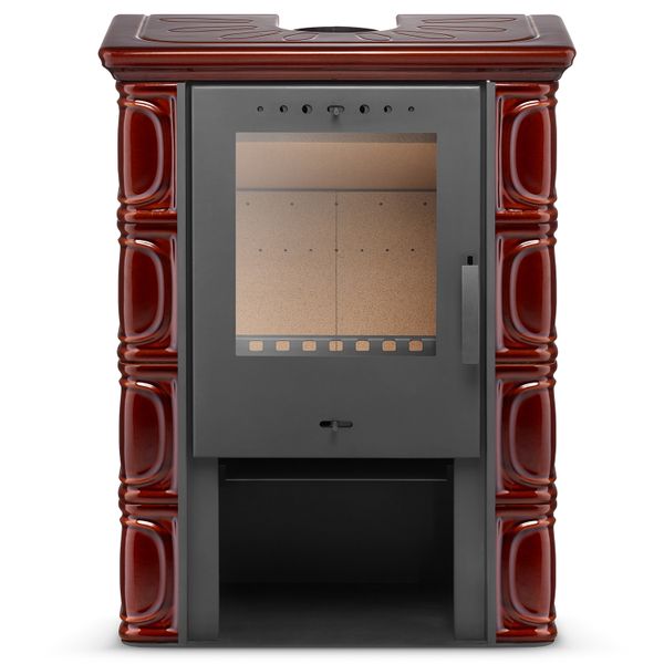PIEC KAFLOWY kominek koza stalowy wkład ELDUR BROWN zdjęcie 1