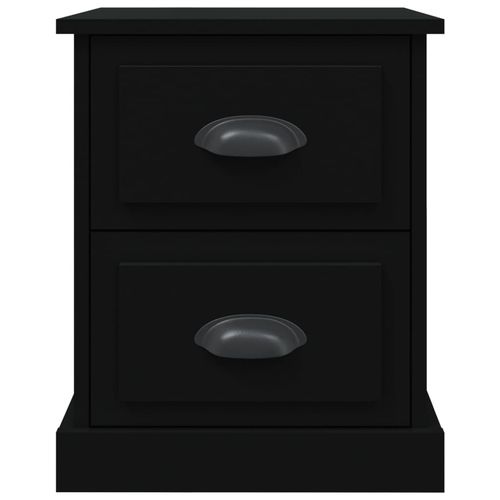 Szafki nocne, 2 szt., czarne, 39x39x47,5 cm na Arena.pl