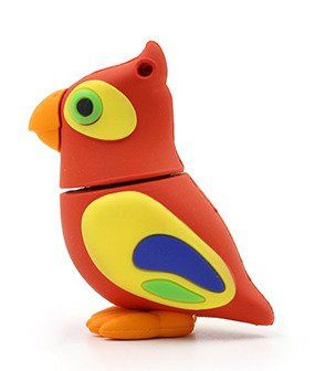 PENDRIVE USB SZYBKI FLASH DRIVE ULTRA PAMIĘĆ ZAWIESZKA PREZENT PAPUGA 64GB zdjęcie 2