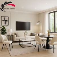 Krzesło Tapicerowane Premium KL-5 Ecru Piano 01