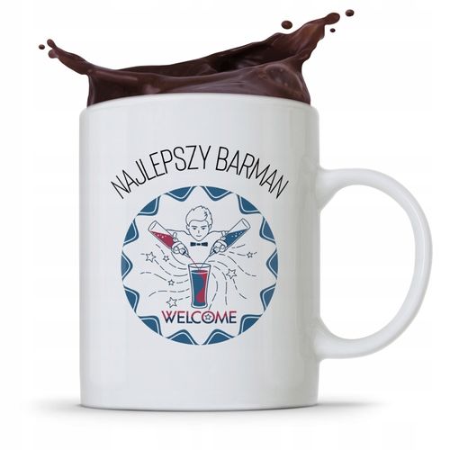 Kubek Prezent Dla Barmana Barmanki Najlepszy Z Nadrukiem Ze Zdjęciem na Arena.pl