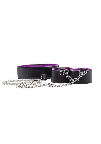 reversible collar and wrist cuffs - purple na Arena.pl