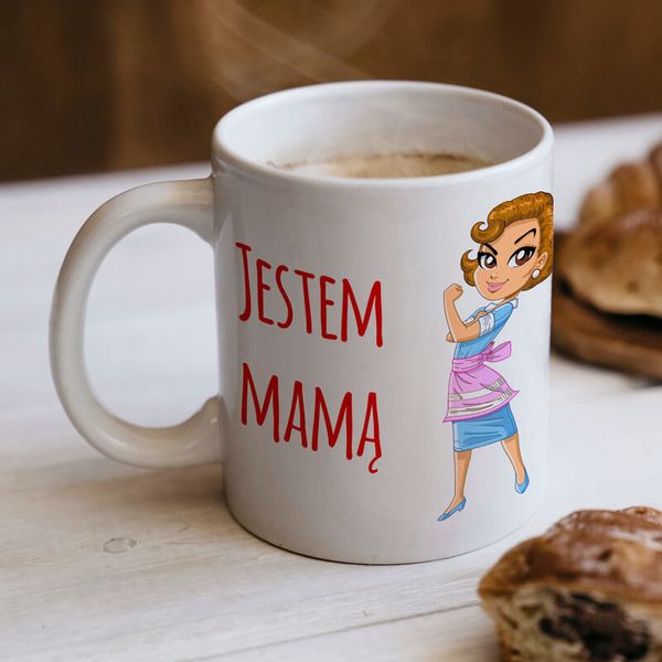 Kubek z nadrukiem - Jestem Mamą zdjęcie 1