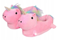 KAPCIE LACZKI UNICORN JEDNOROŻEC RÓŻOWE PREZENT TĘCZA WYGODNE
