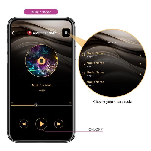 Pretty Love - Baird Purple, 12 Vibration Functions Mobile App na Arena.pl