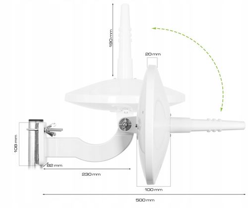 ANTENA DVBT2 DO TV NAZIEMNEJ DOOKÓLNA COMBO VHF UHF 4K LTE Digital720 VAYOX na Arena.pl
