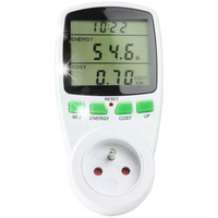 MIERNIK ZUŻYCIA ENERGII PRĄDU WATOMIERZ LICZNIKl 16 A 3680 W LOCZNIK LCD