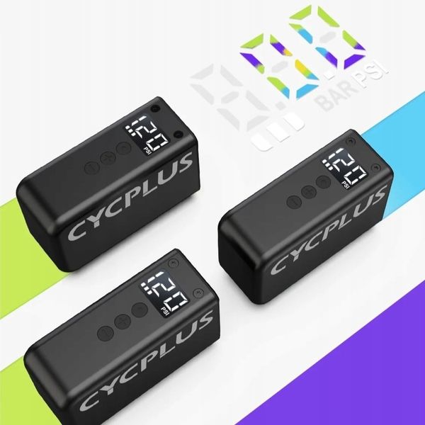 Pompka rowerowa elektryczna mini kompresor do roweru Cycplus AS2 Pro zdjęcie 10