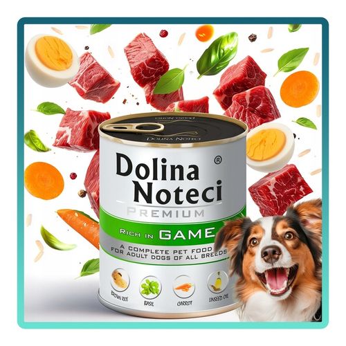 MOKRA KARMA DLA PSA DOLINA NOTECI PREMIUM PUSZKA PIES MIX SMAKÓW 10 X 800G na Arena.pl