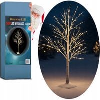 DRZEWKO 500 LED OZDOBNE BRZOZA ŚWIĄTECZNE ŚWIECĄCE BIAŁY CIEPŁY 150 cm