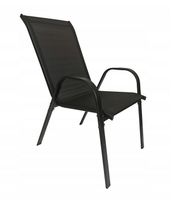 Krzesło ogrodowe Minorka2 do balkonu i tarasu czarne