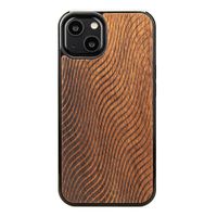 drewniane etui na iphone 13 fale merbau