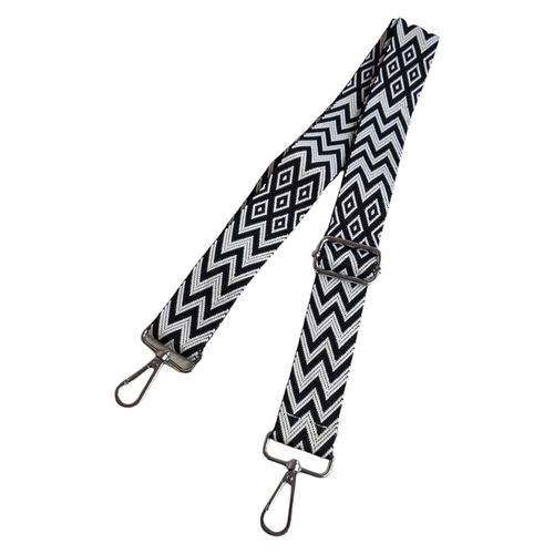 Pasek oo Torebki Regulowany Odpinany Czarno-Biały na Arena.pl