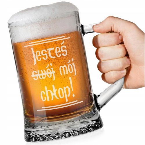 KUFEL DO PIWA JESTEŚ SWÓJ CHŁOP MÓJ CHŁOP JAN PAWEŁ 1670 NA DZIEŃ CHŁOPAKA na Arena.pl