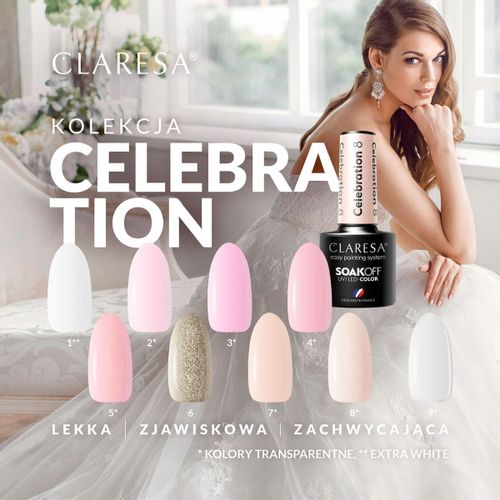 CLARESA Lakier hybrydowy CELEBRATION 2 - 5g na Arena.pl