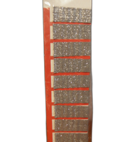 wsuwki 100szt. srebrne brokat | 1287