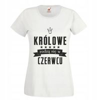 Koszulka na urodziny KRÓLOWE RODZĄ SIĘ W MARCU