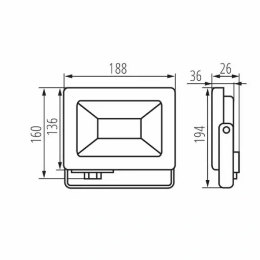 Halogen biały neutralny 4000 lm 50 W zdjęcie 2