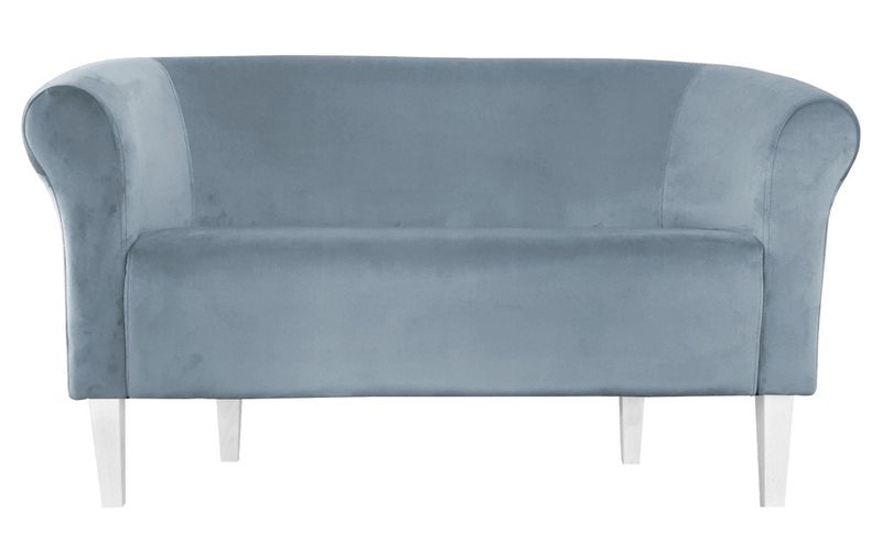 Sofa Milo BL06 szary błękit nogi 20 białe zdjęcie 1