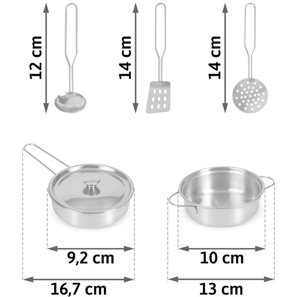 Przybory kuchenne do zabawy 5 szt zdjęcie 11