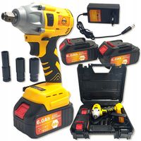 KLUCZ UDAROWY ELEKTRYCZNY DO KÓŁ 2200W 300Nm 1/2" MOCNY Z ZESTAWEM NASADEK