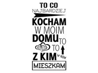 40X60CM TO CO KOCHAM DOMU OBRAZ DRUK