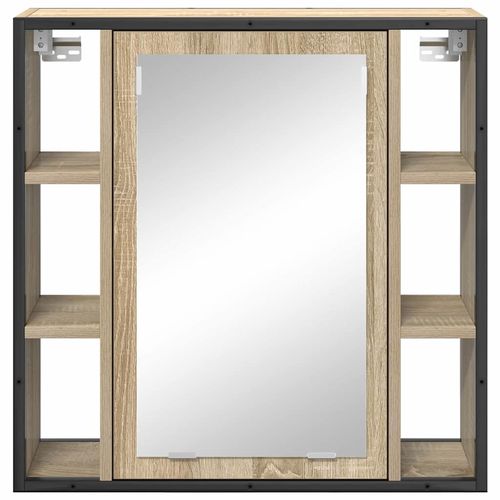 Szafka z lustrem do łazienki z półką Beżowy 60 x 16 x 60 cm na Arena.pl