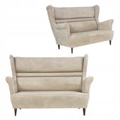 Sofa kanapa uszak Zoja skandynawska nie rozkładana Family Meble beżowa krem