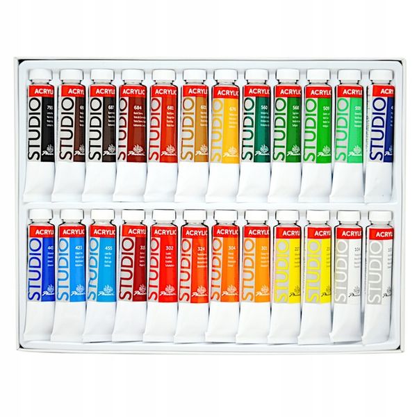 Farby Akrylowe Phoenix 24x12 ml ZESTAW FARB zdjęcie 3