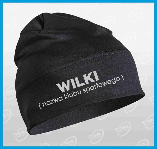 Czapka termoaktywna- DOWOLNY NAPIS na Arena.pl