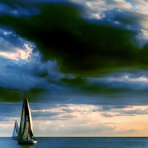 Deco Panel, Żaglówki na morzu 3 60x40 na Arena.pl