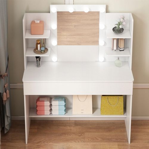 TOALETKA KOSMETYCZNA MAKIJAŻU WIZAŻU Z LUSTREM LED LOFT NOWOCZESNA 110 na Arena.pl