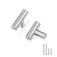 Gałki meblowe srebrne uchwyty do szafek 5 cm nowoczesne zestaw 5 sztuk