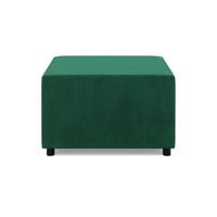 Pufa do salonu, podnóżek, BLOM, velvet, 71x71x40 cm, zieleń | TYLETEGOTU