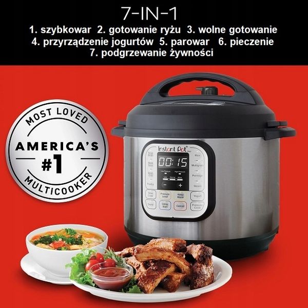 Instant Pot Duo 6 mulicooker 7 w 1 zdjęcie 6
