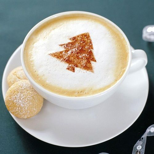 SZABLONY DO DEKORACJI KAWY CIAST DESERÓW 16SZT LATTE CAPPUCCINO na Arena.pl