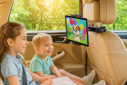 Uchwyt samochodowy na tablet telefon na zagłówek mocny regulowany stabilny na Arena.pl