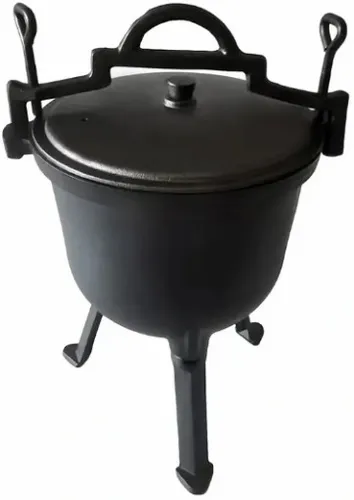 KOCIOŁEK ŻELIWNY GARNEK myśliwski węgierski pieczonki 10L na OGNISKO GRILL na Arena.pl